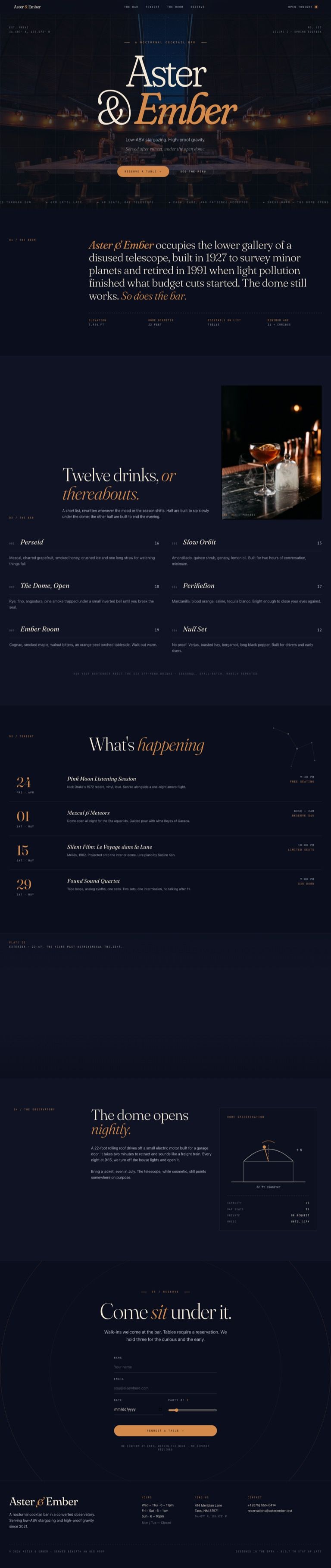 Restaurant — live demo site built with SiteShip